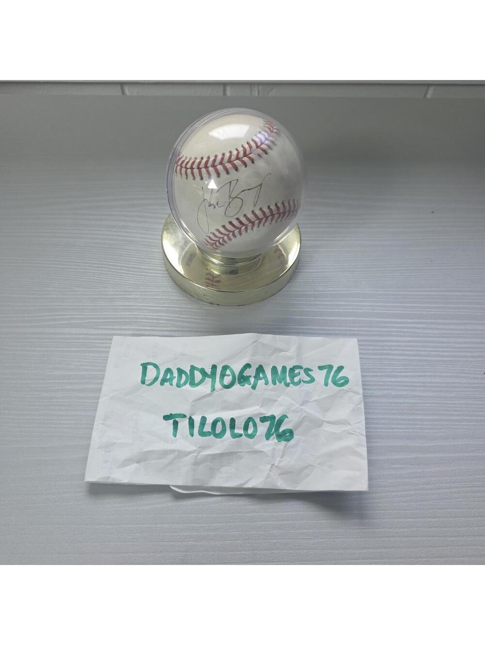 Jake Burger Signed Baseball (No COA)